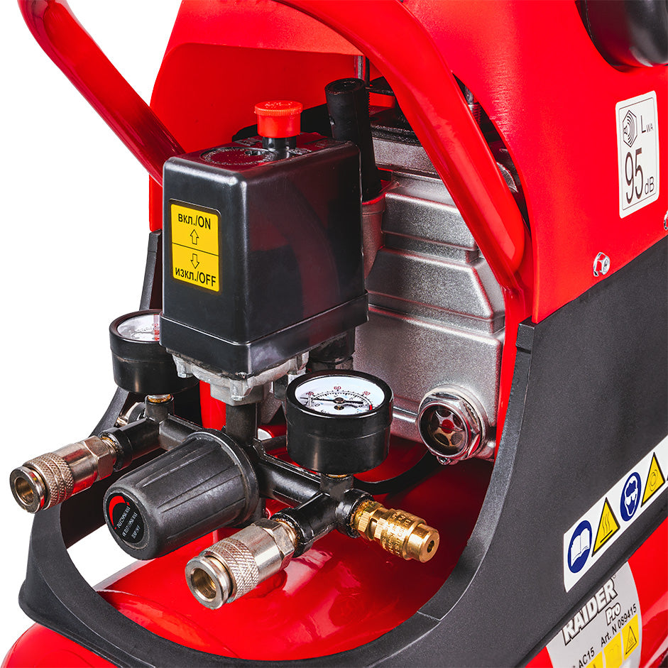 Compresor de aer RDP-AC15, 24 l, 1.5 kW, Raider 089415
