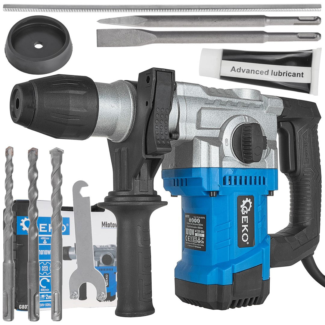 Ciocan rotopercutor SDS+, 1010 W, 4J, Geko G80707