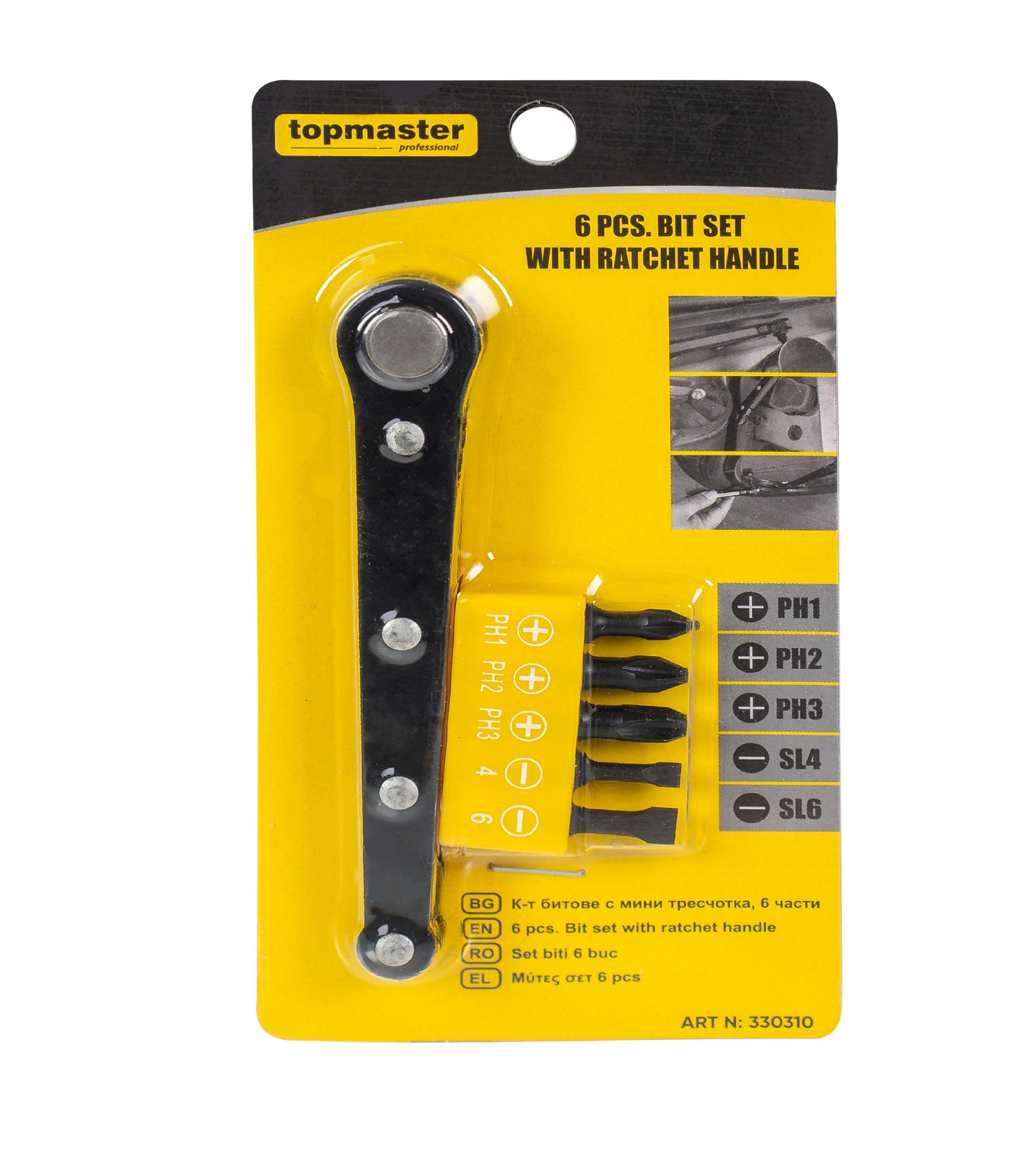 Set biti, 6 elemente, Topmaster 330310