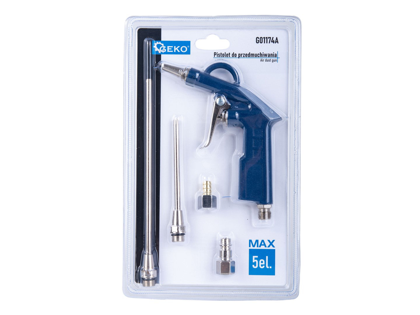 Pistol de suflat cu 5 duze, Geko G01174A