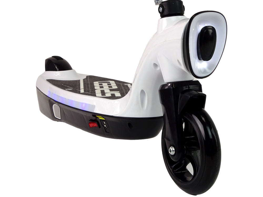 Trotineta electrica KL-168, alb, Lean 13569