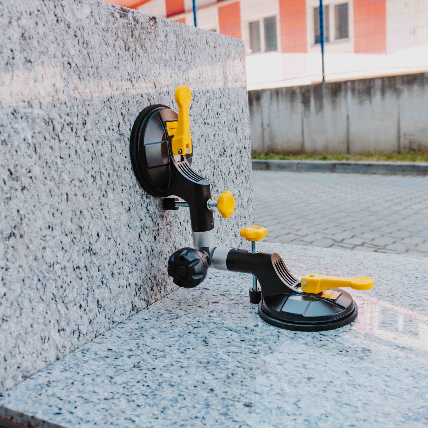 Ventuza pentru placi ceramice ajustabila la 90 de grade, capacitate maxima 100 kg, Topmaster 250525