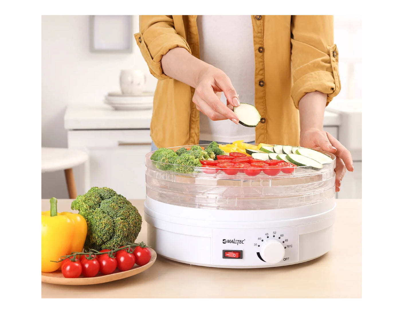 Deshidrator de alimente ajustabil DryMaster500, 500 W, MalTec 110377