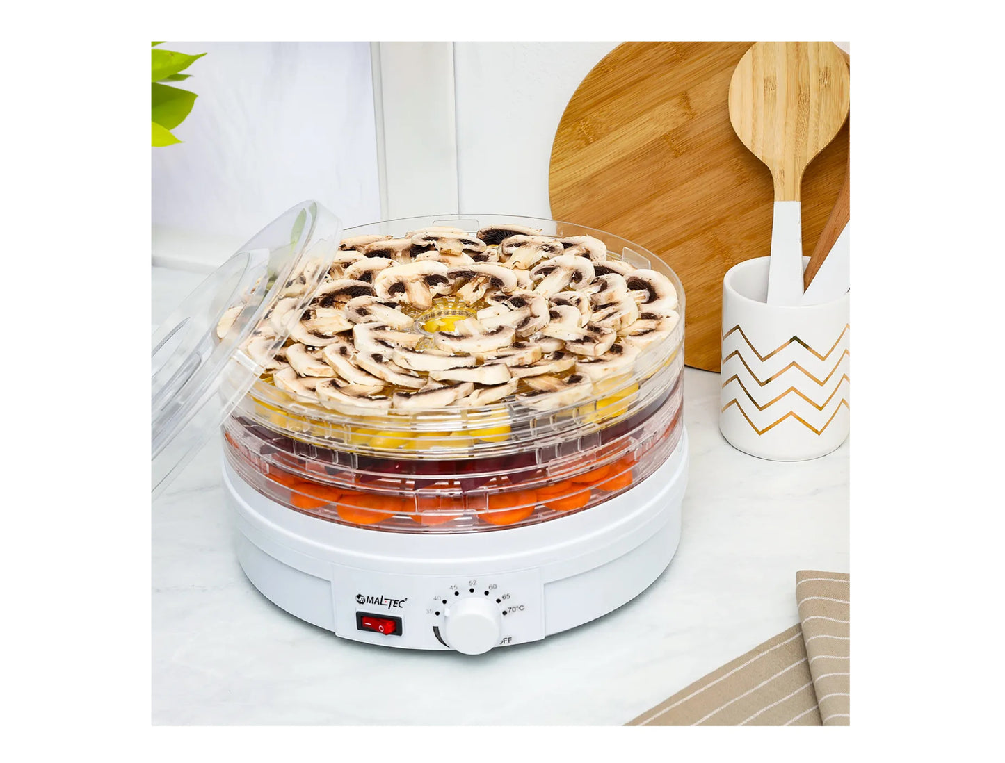 Deshidrator de alimente ajustabil DryMaster500, 500 W, MalTec 110377