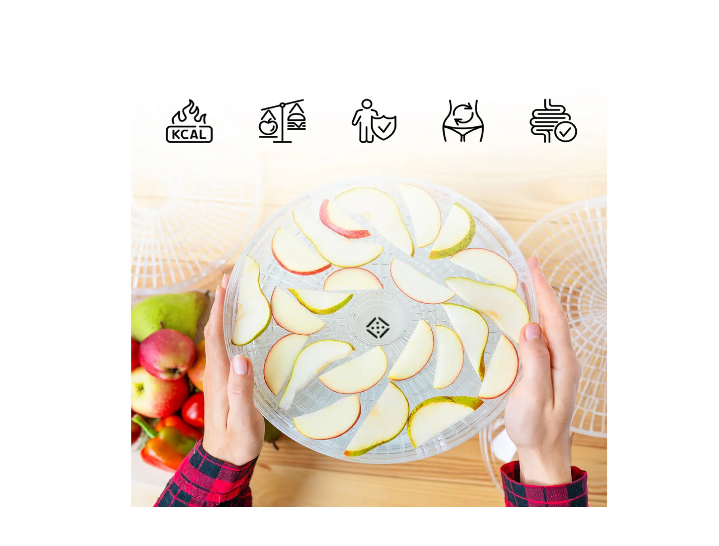 Deshidrator de alimente ajustabil DryMaster500, 500 W, MalTec 110377