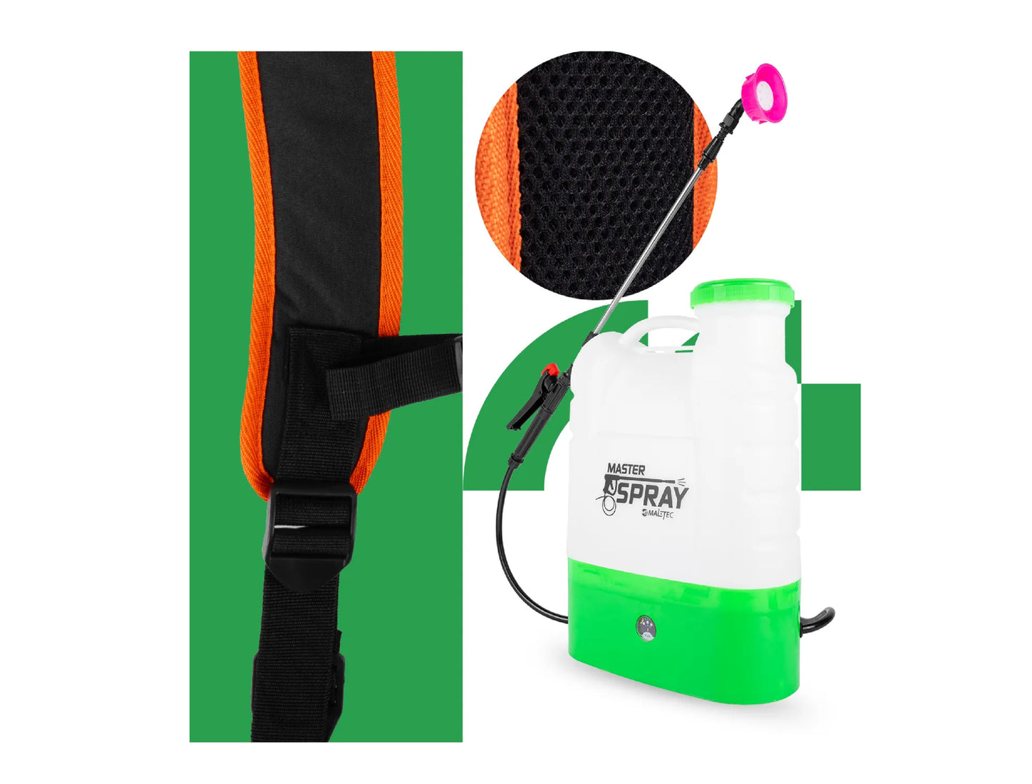 Pulverizator electric de gradina tip rucsac, capacitate 16 l, MalTec 111438