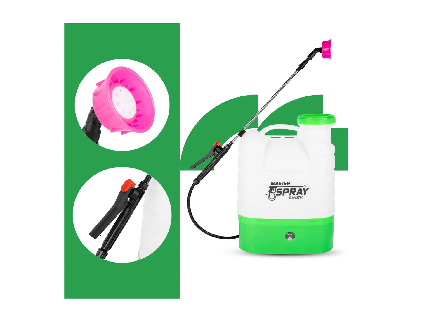 Pulverizator electric de gradina tip rucsac, capacitate 16 l, MalTec 111438