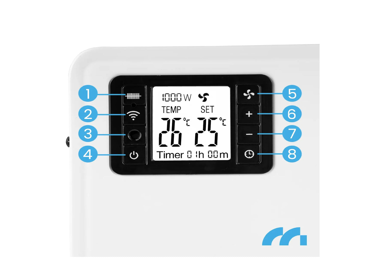 Convectr electric de podea CH3500W Turbo, Wi-Fi, 2300 W, MalTec 112398