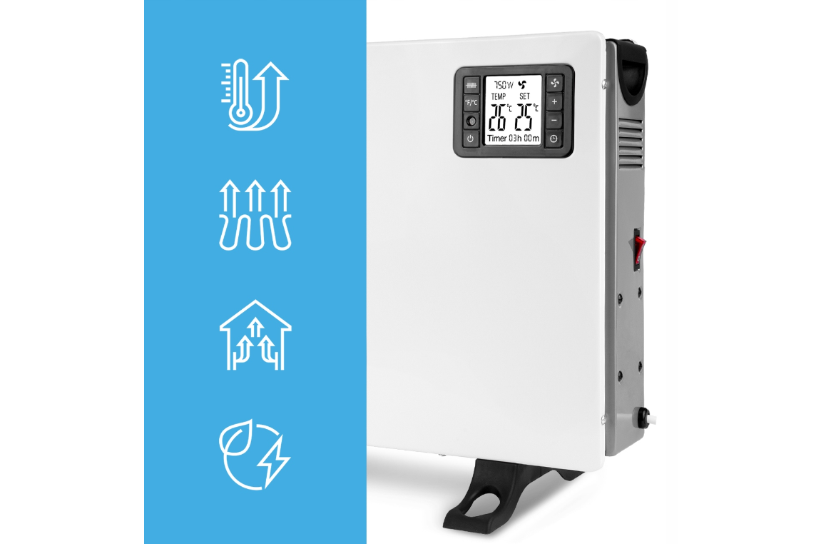 Convector CH2000DW cu panou, 2000 W, MalTec 111941