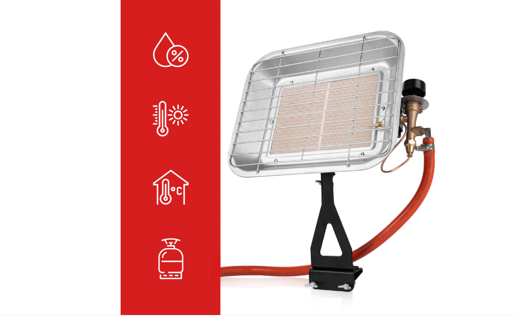 Incalzitor pe gaz GAS-4500WT, 4500 W, MalTec 111806