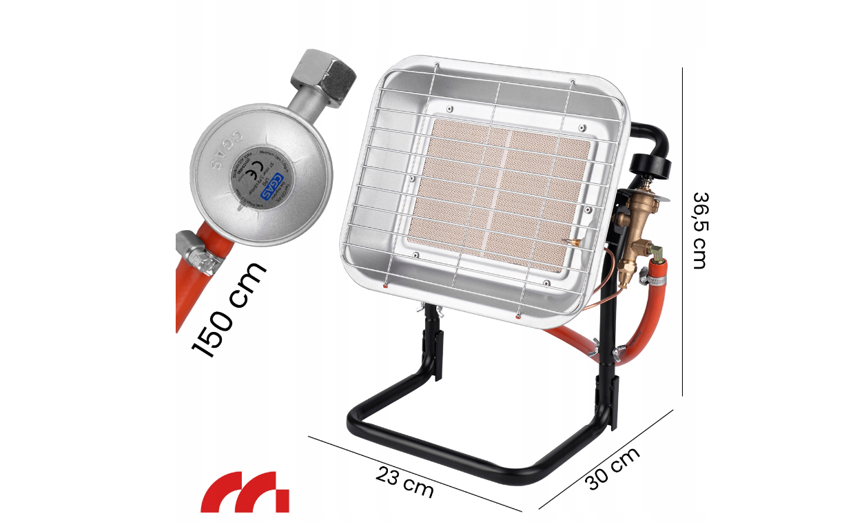 Incalzitor pe gaz GAS-4500WT-ST, 4500 W, MalTec 111807