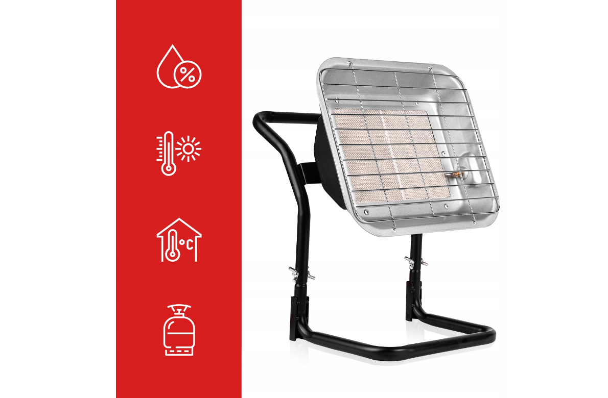 Incalzitor pe gaz GAS-4500WT-ST, 4500 W, MalTec 111807