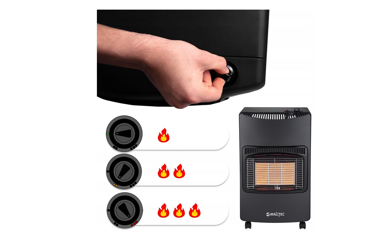 Incalzitor pliabil pe gaz GAS-5000WT, 1,5-4,2 kW, MalTec 109450