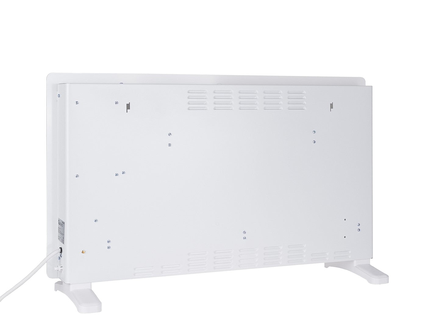 Convector alb din sticla cu afisaj LCD, telecomanda si Wi-fi, 2500 W, Geko G80446
