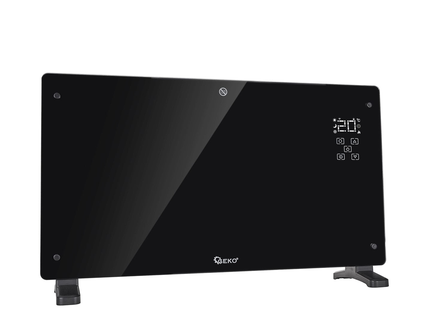Convector electric negru cu afisaj LCD, teletomanda si Wi-Fi, 2500 W, Geko G80447
