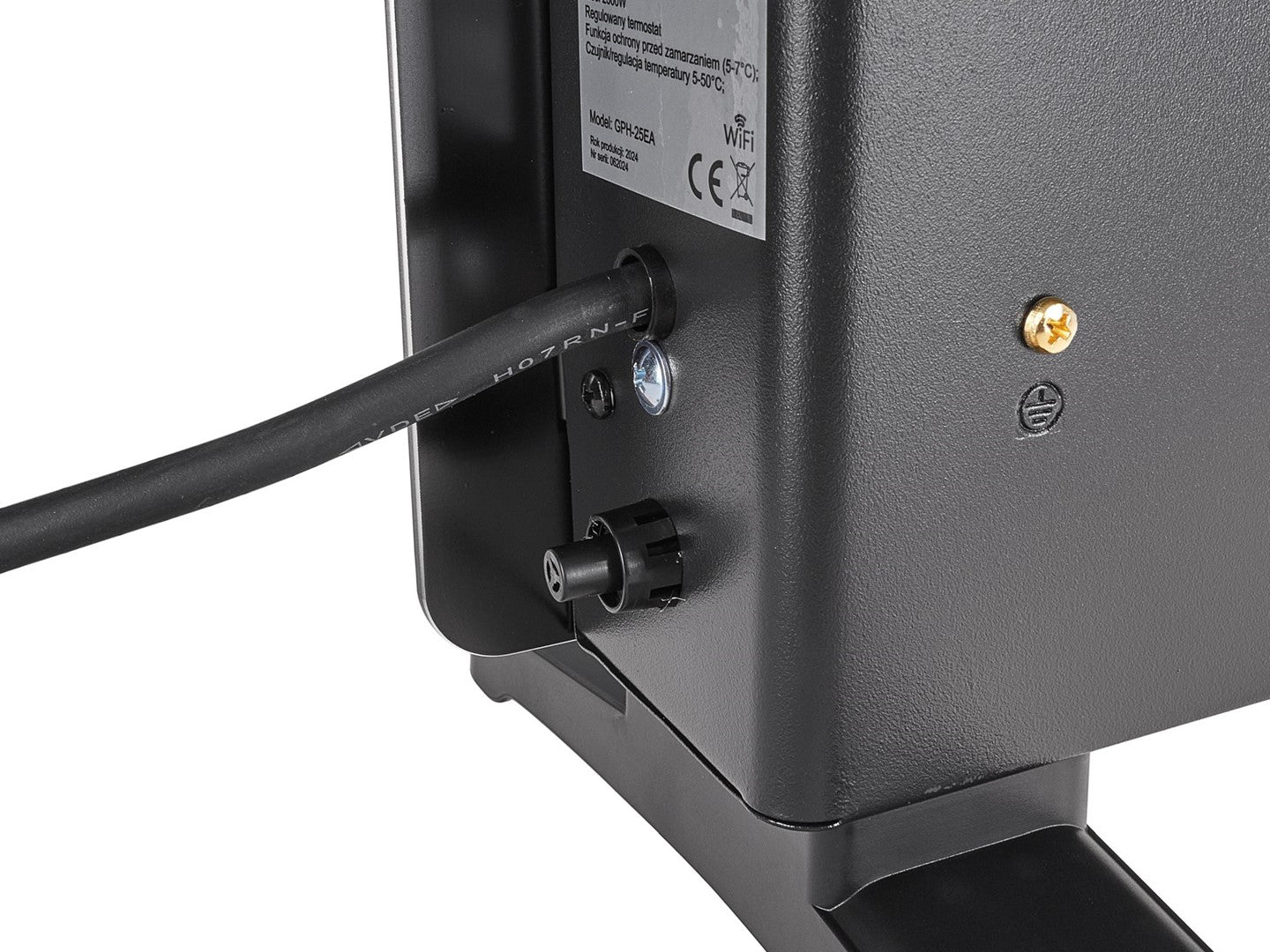 Convector electric negru cu afisaj LCD, teletomanda si Wi-Fi, 2500 W, Geko G80447