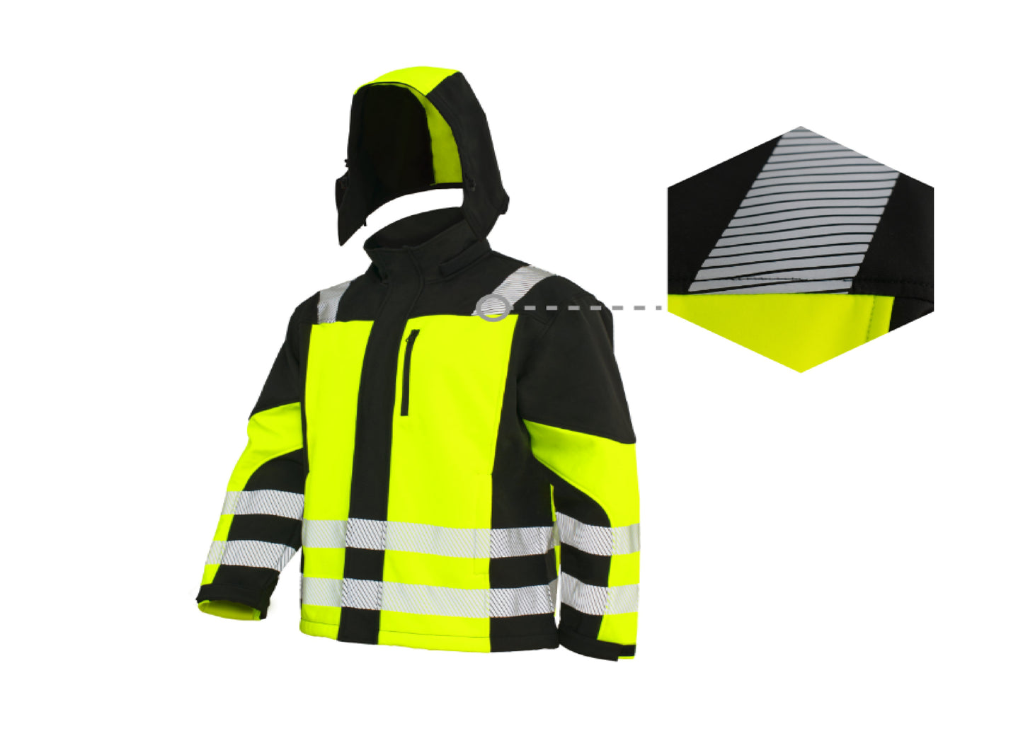 Jacheta Softshell Classic-Vis TT, galben, marimea L, Artmas ART701031