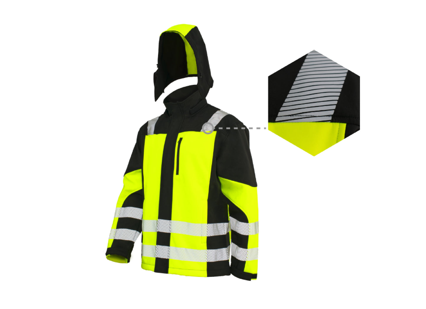 Jacheta Softshell Classic-Vis TT, galben, marimea XXL,  Artmas ART701033