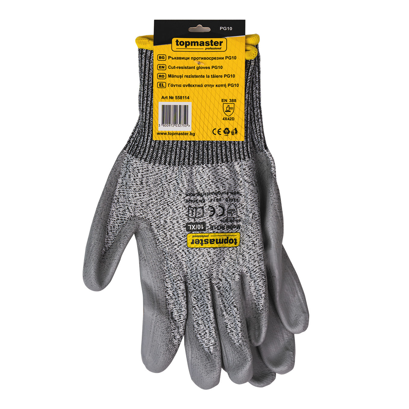 Manusi rezistente la taiere PG10, Topmaster 558114