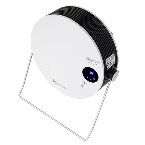 Aeroterma de baie ceramic, 2000 W, 2 trepte de caldura, afisaj LCD, termostat reglabil si sistem de protectie la supraincalzire, alb, Adler CR7747