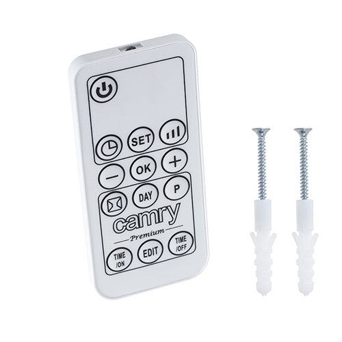 Aeroterma de baie ceramic, 2000 W, 2 trepte de caldura, afisaj LCD, termostat reglabil si sistem de protectie la supraincalzire, alb, Adler CR7747
