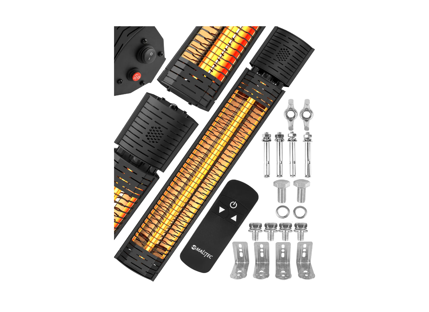 Incalzitor cu infrarosu si telecomanda INFRA2000W, 2000 W, MalTec 111940