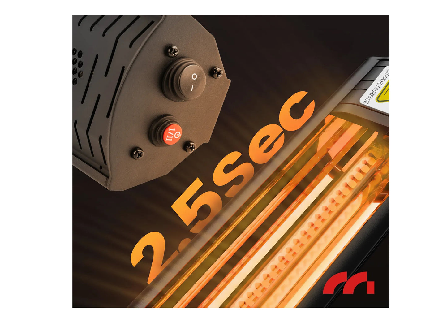 Incalzitor cu infrarosu si telecomanda INFRA2000W, 2000 W, MalTec 111940