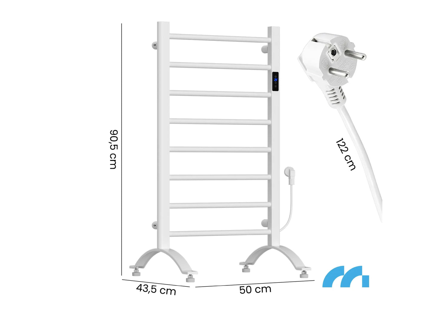 Calorifer electric pentru baie BH200W-WH, 200 W, alb, MalTec 112042