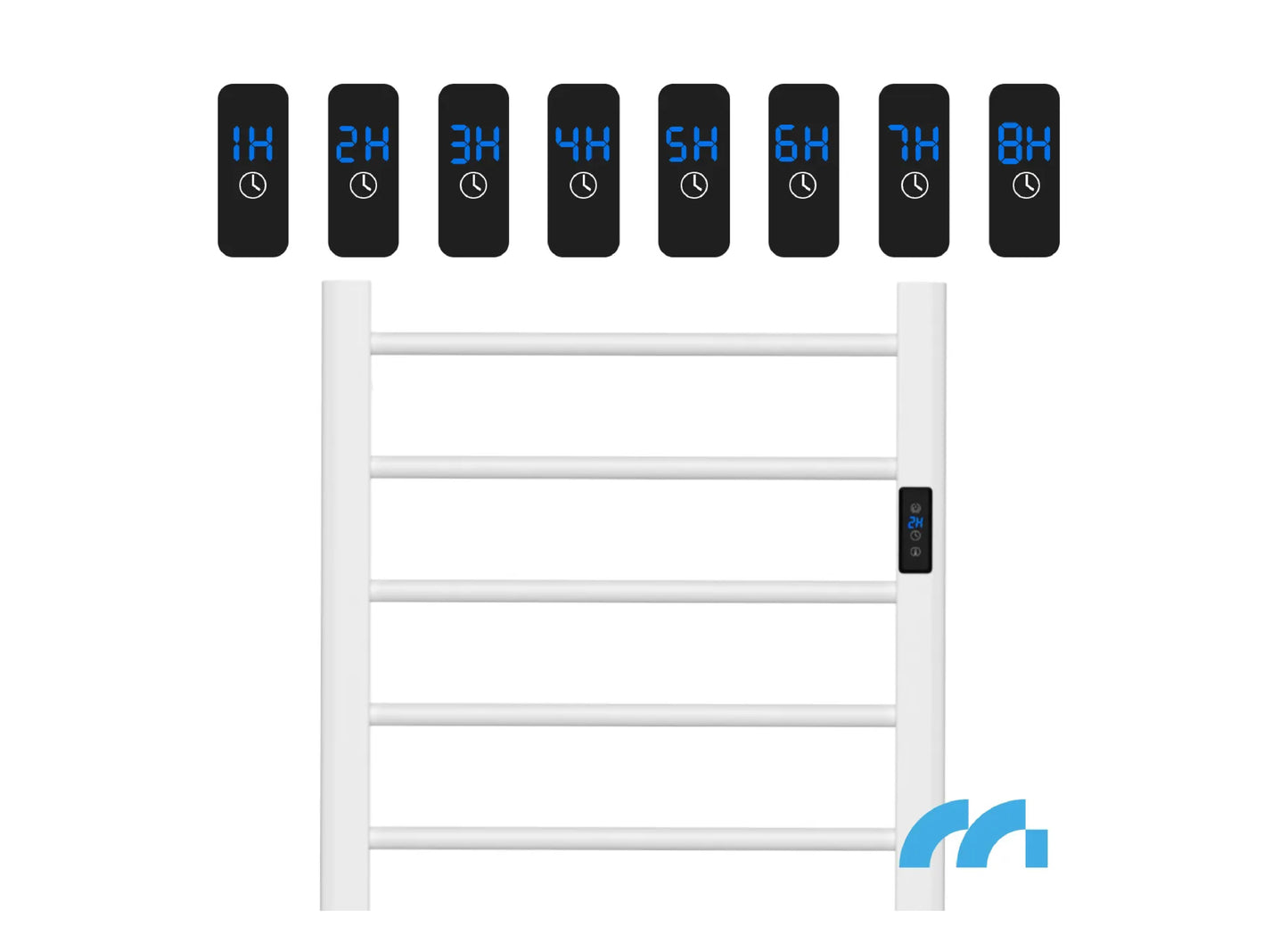 Calorifer electric pentru baie BH200W-WH, 200 W, alb, MalTec 112042