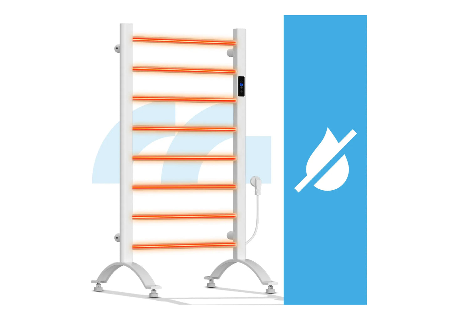 Calorifer electric pentru baie BH200W-WH, 200 W, alb, MalTec 112042