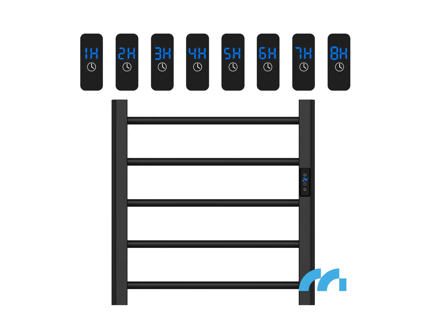 Calorifer elecftric pentru baie BH200W-BL, 200 W, negru, MalTec 112043