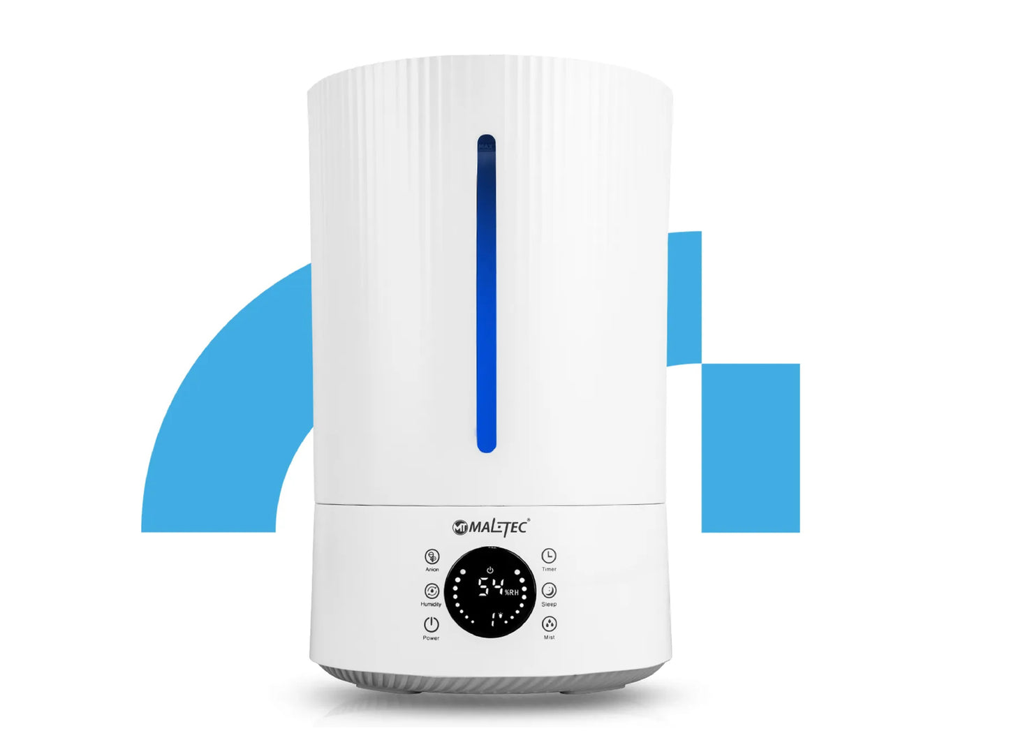 Umidificator de aer ionizator cu difuzor de aromateraie WT-5000-ION, 3 uleiuri esentiale inclse, MalTec 111990