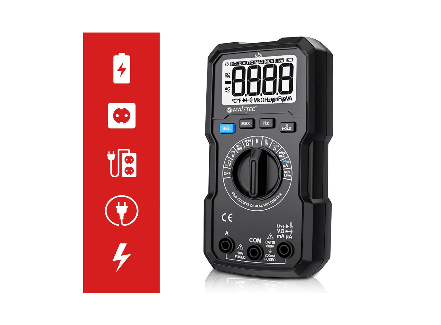 Multimetru digital LCD MasterMultimeter, MalTec 111917