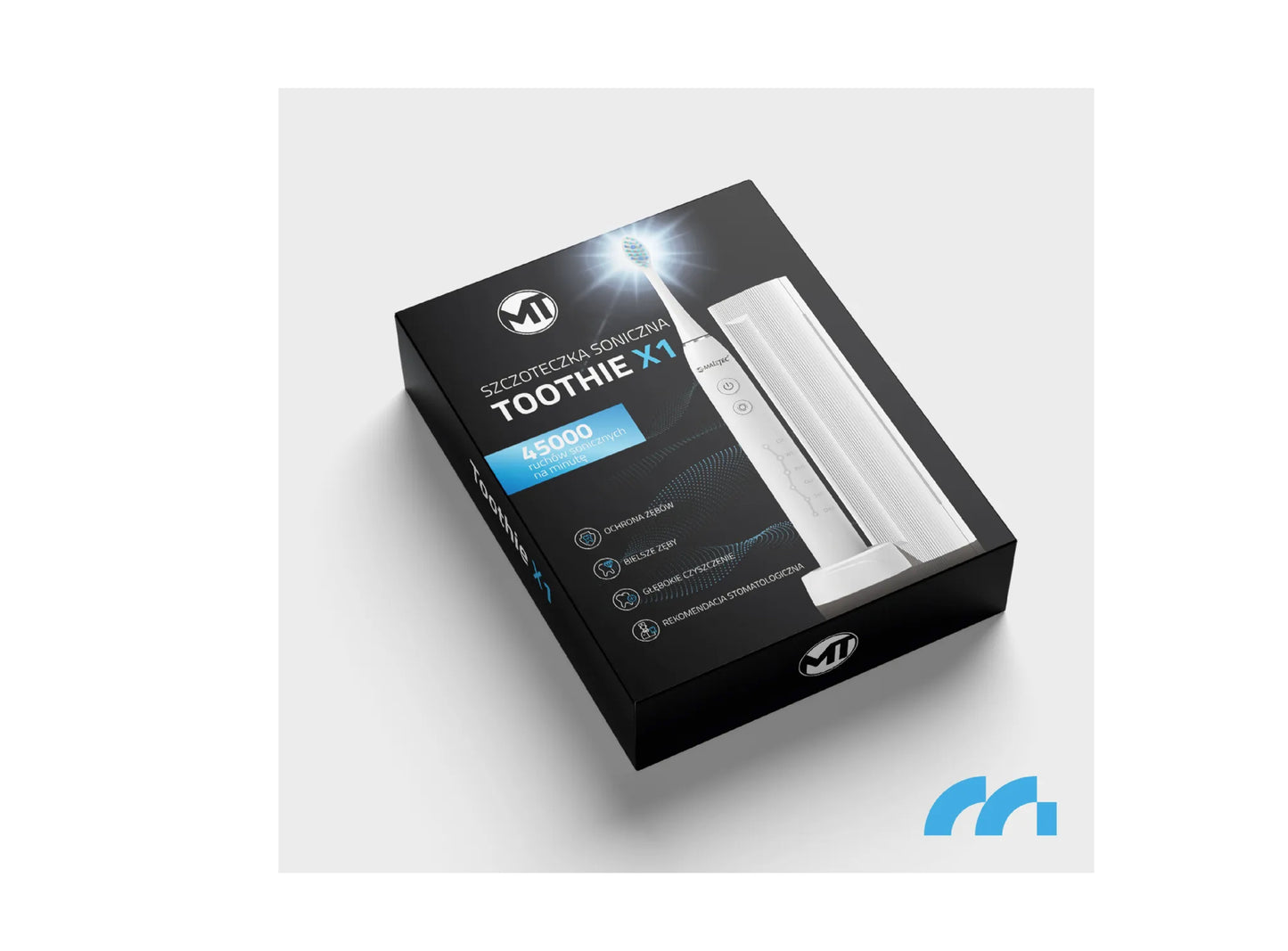 Set periuta electrica de dinti sonica cu 6 capete incluse si suport pentru depozitare, MalTec 111926