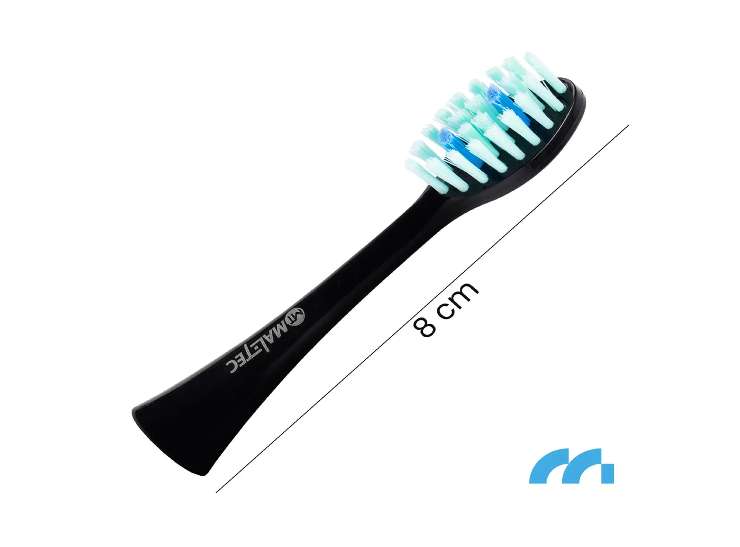 Set 3 capete de periuta pentru periuta de dinti electricaSonic, negru, MalTec 111928