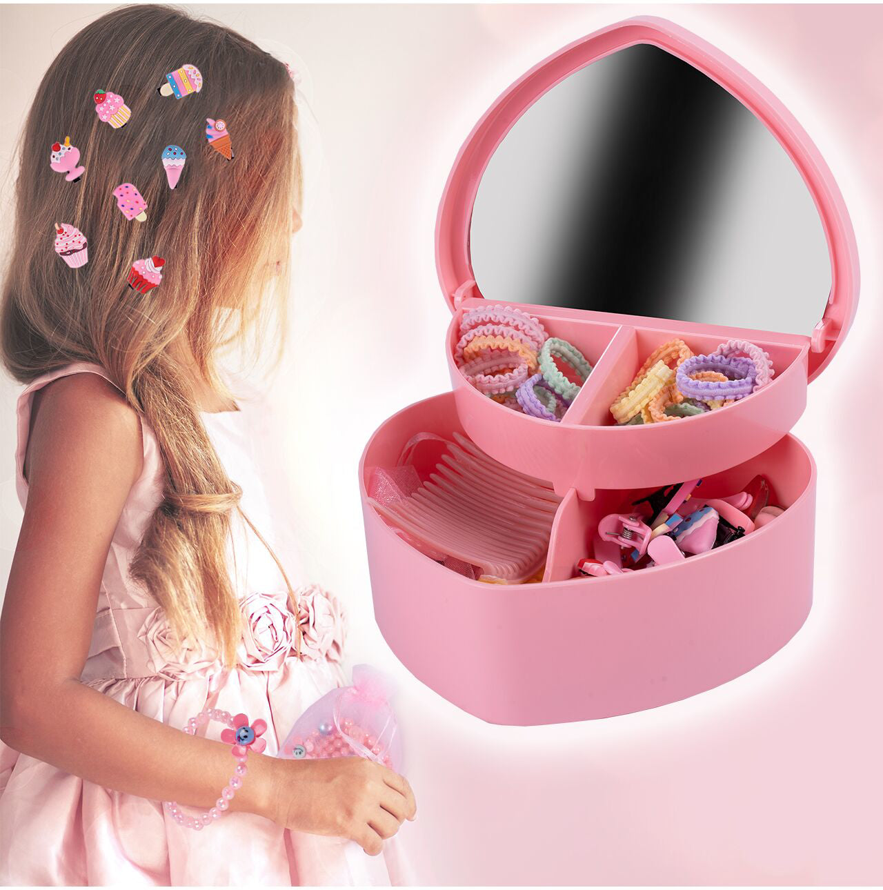 Set coafare pentru fetite, 43 elemente, MalPlay 110516