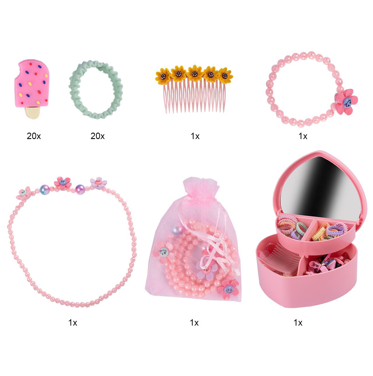 Set coafare pentru fetite, 43 elemente, MalPlay 110516