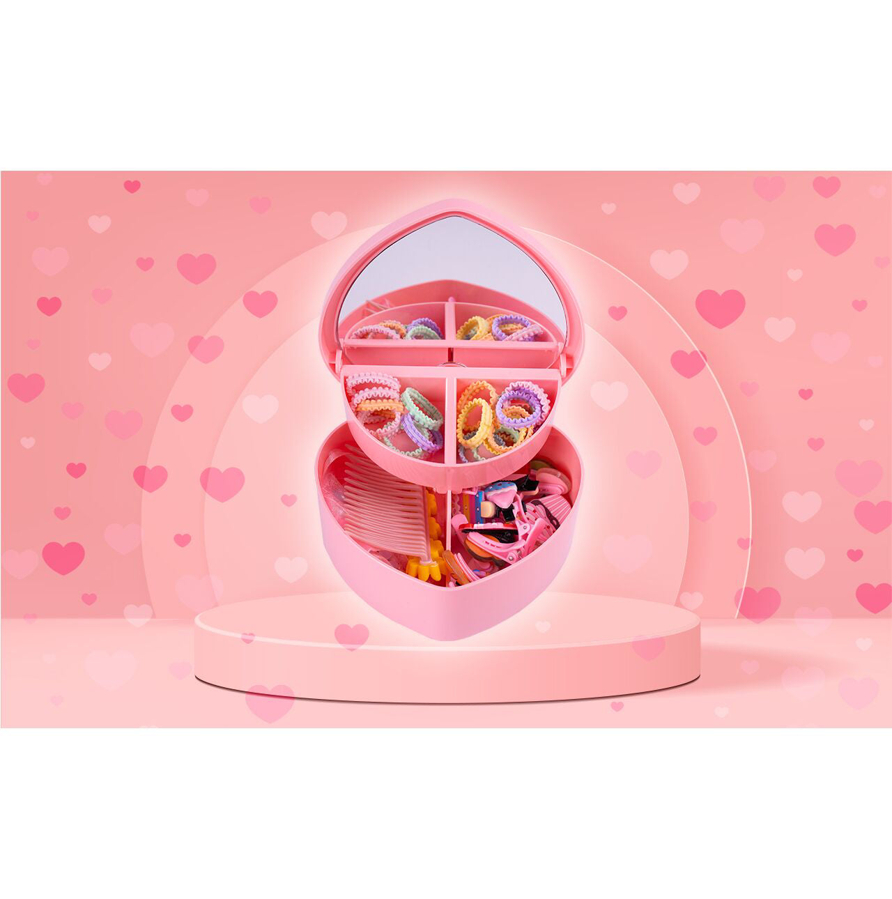 Set coafare pentru fetite, 43 elemente, MalPlay 110516