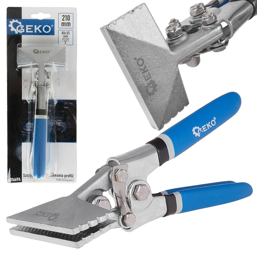 Cleste pentru indoit tabla, 80 x 35 mm, Geko G01669A