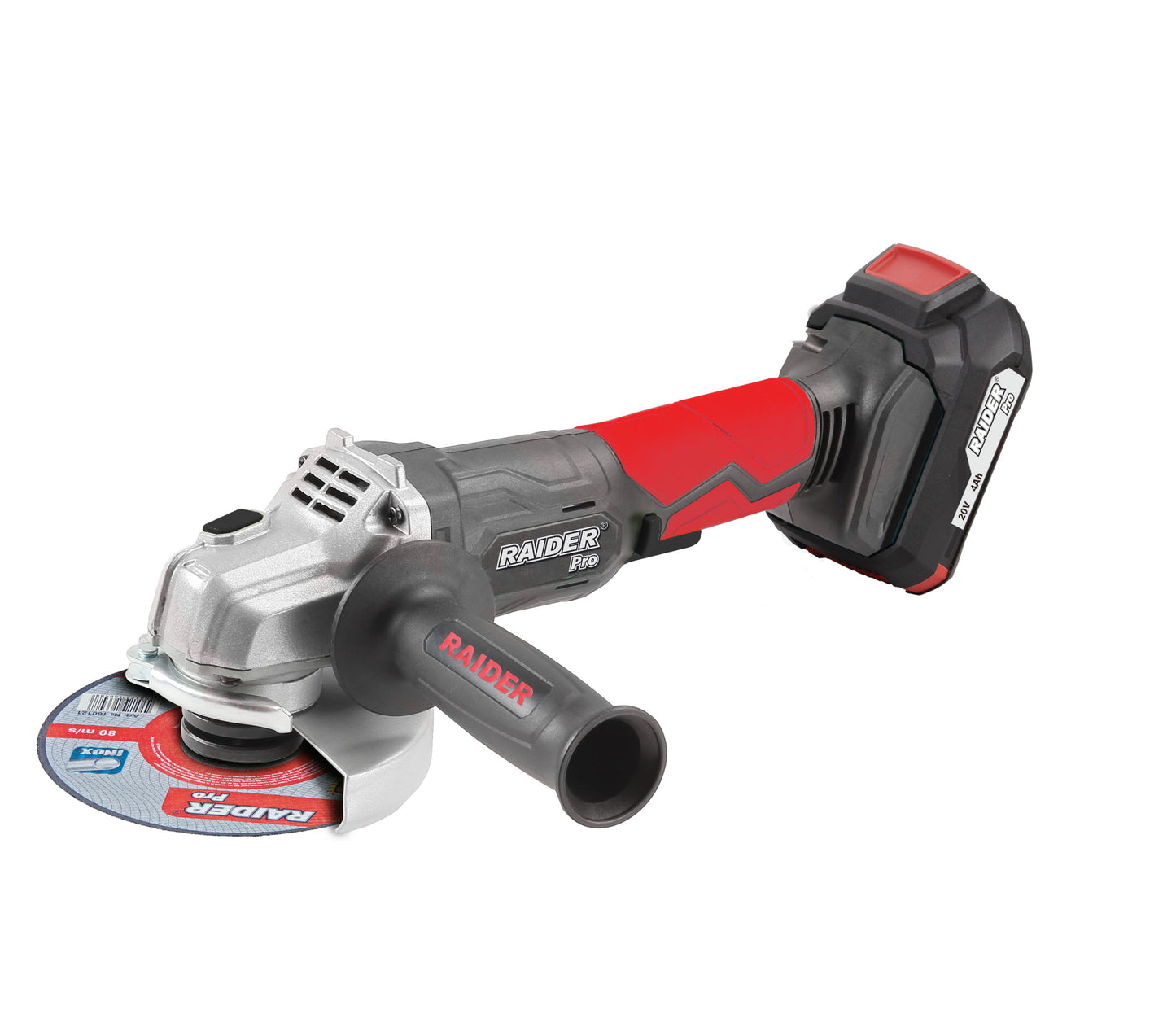 Polizor unghiular pe acumulator RDP-KBAG20, 4 Ah, 125 mm, Raider 030242