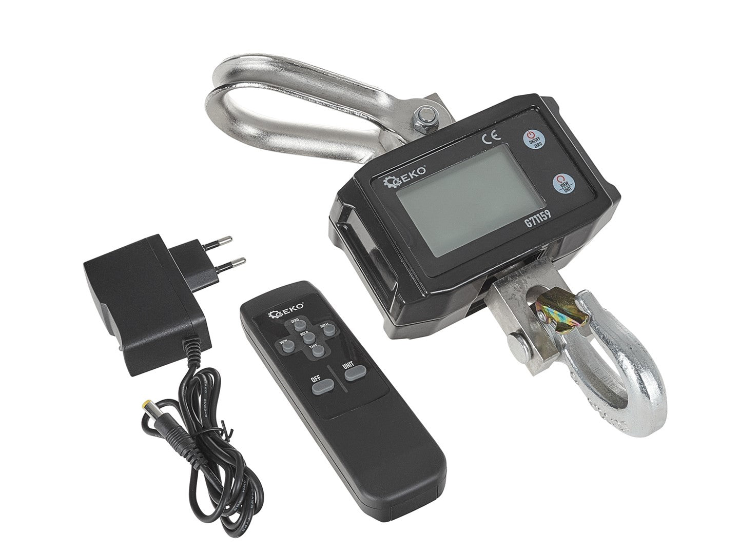 Cantar electronic pentru depozit cu telecomanda, capacitate maxima 2000 kg, Geko G71159