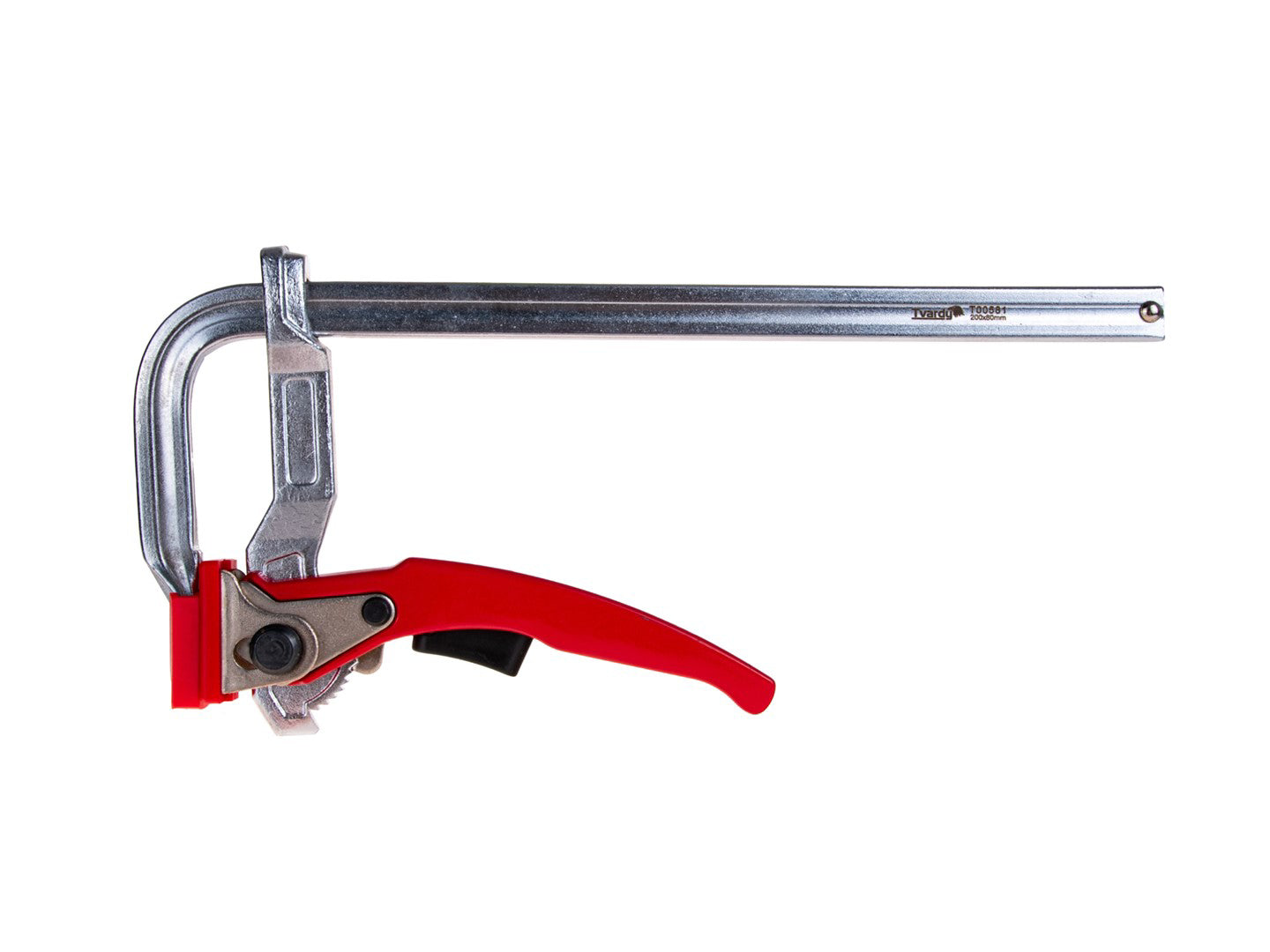 Clema de tamplarie tip F cu clichet, 200 x 80 mm, Tvardy T00581