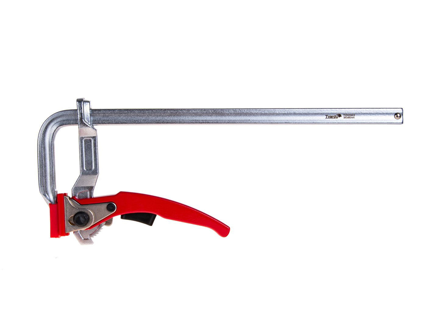 Clema de tamplarie tip F cu clichet, 250 x 80 mm, Tvardy T00583