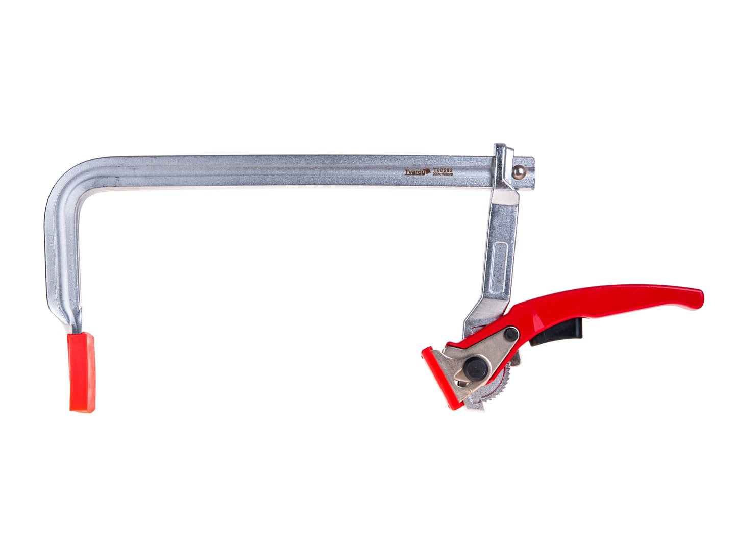 Clema de tamplarie tip F cu clichet, 200 x 100 mm, Tvardy T00582