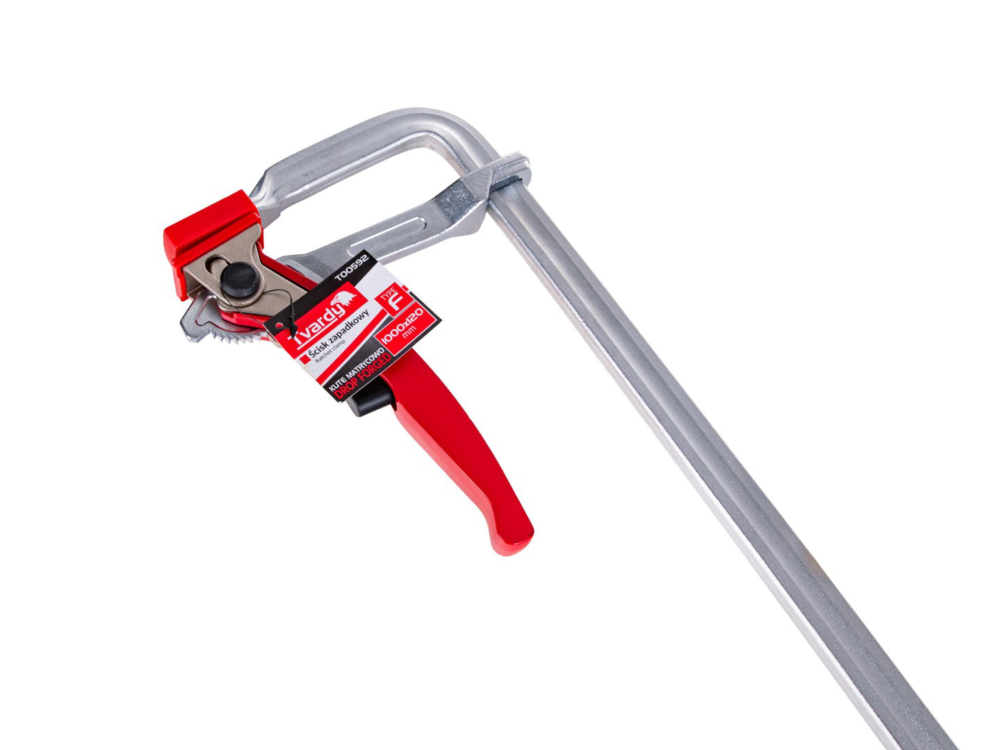 Clema de tamplarie tip F cu clichet, 1000 x 120 mm, Tvardy T00592