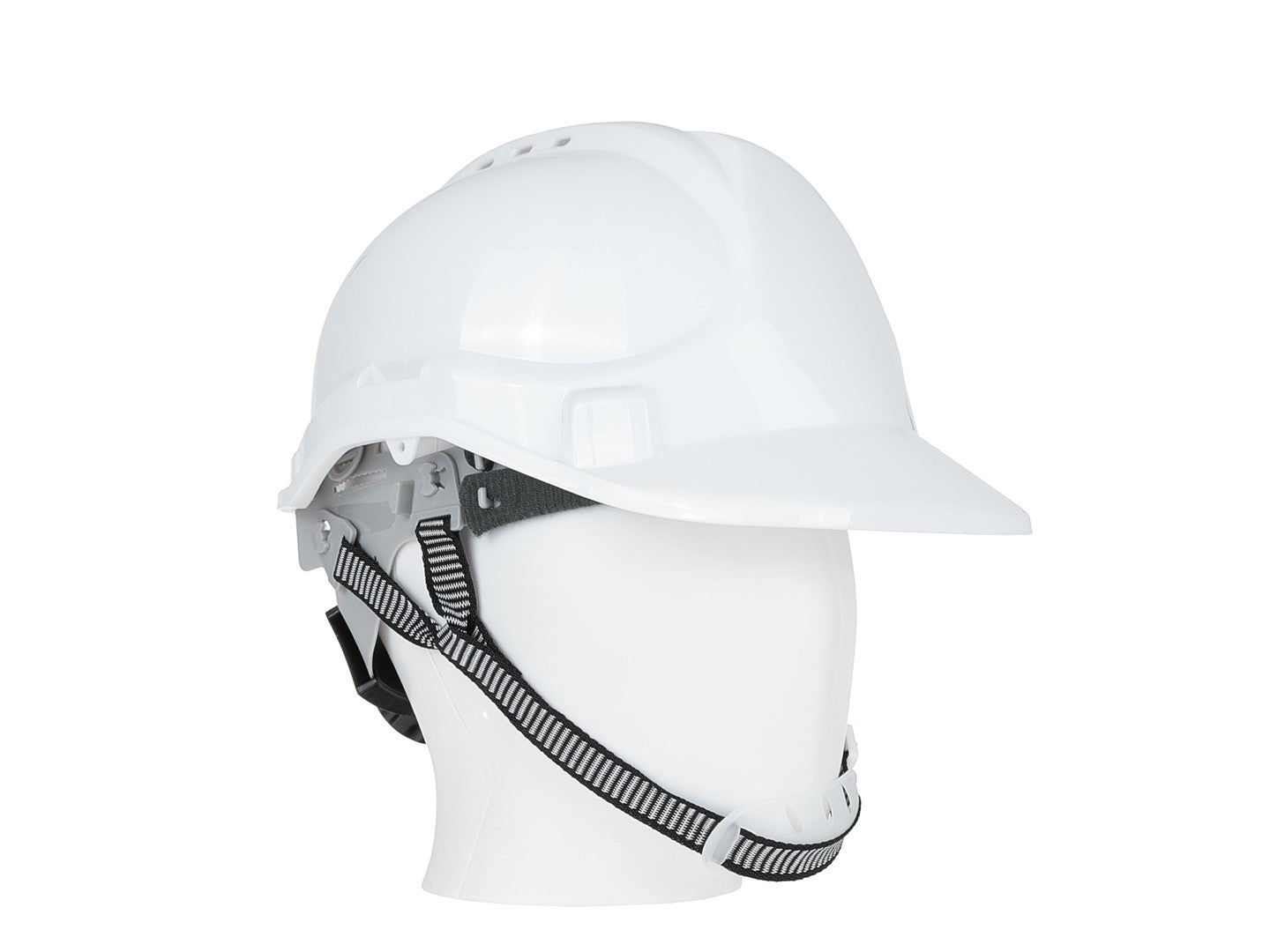 Casca de protectie reglabila, reglare marime 53-62 cm, alb, Geko G90036