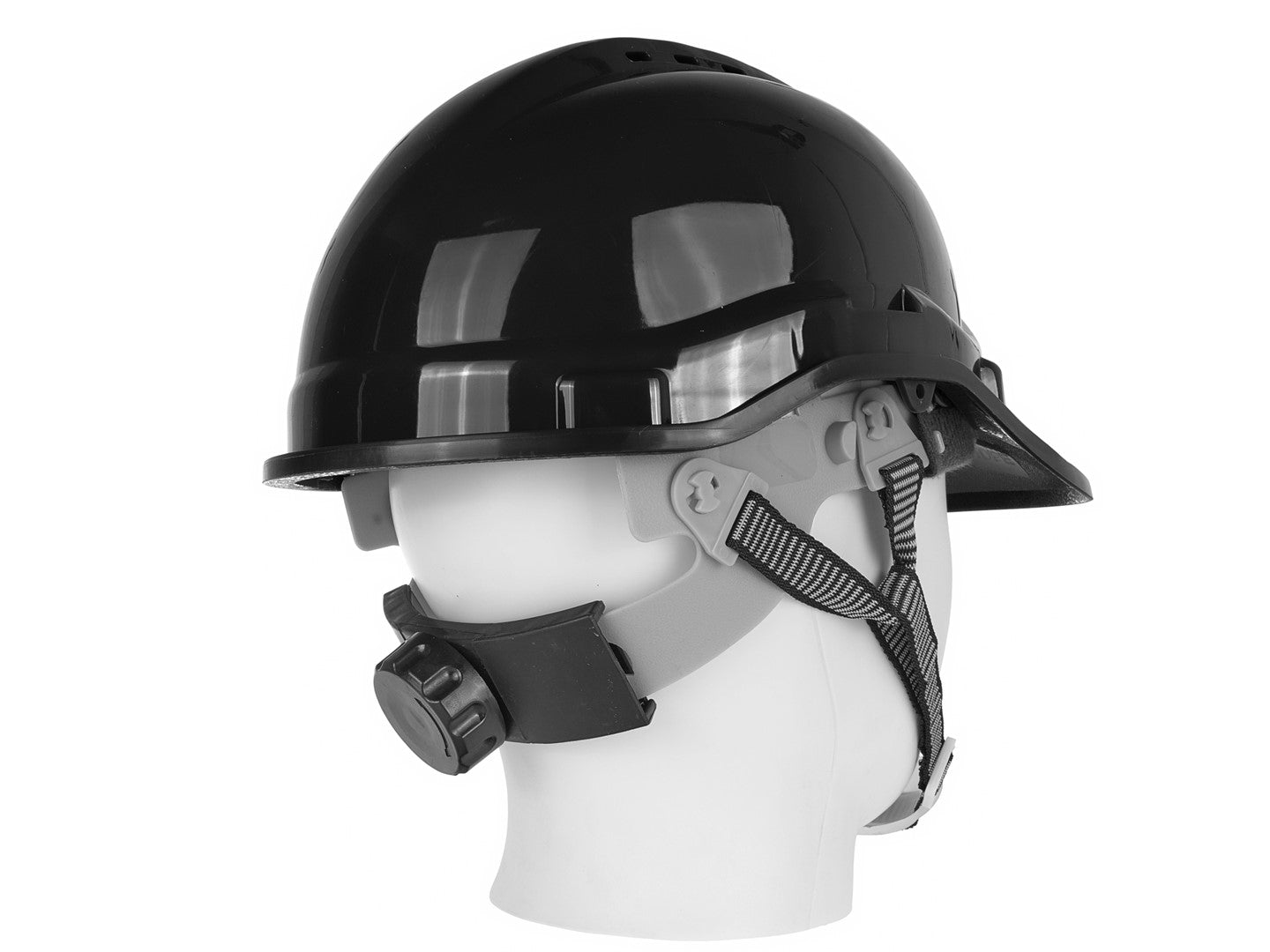 Casca de protectie reglabila, reglare marime 53-62 cm, negru, Geko G90037