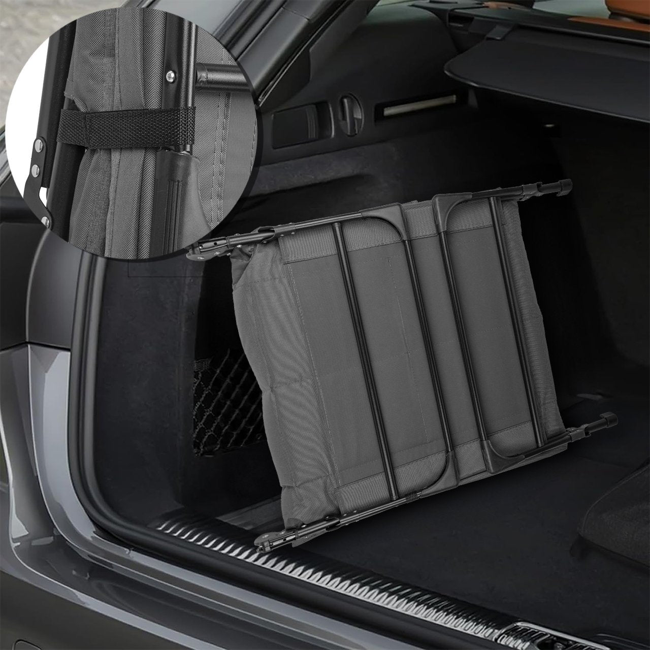 Scaun de gradina pliant cu perna Sunwaal, 198 x 30 cm, MalTec 111406