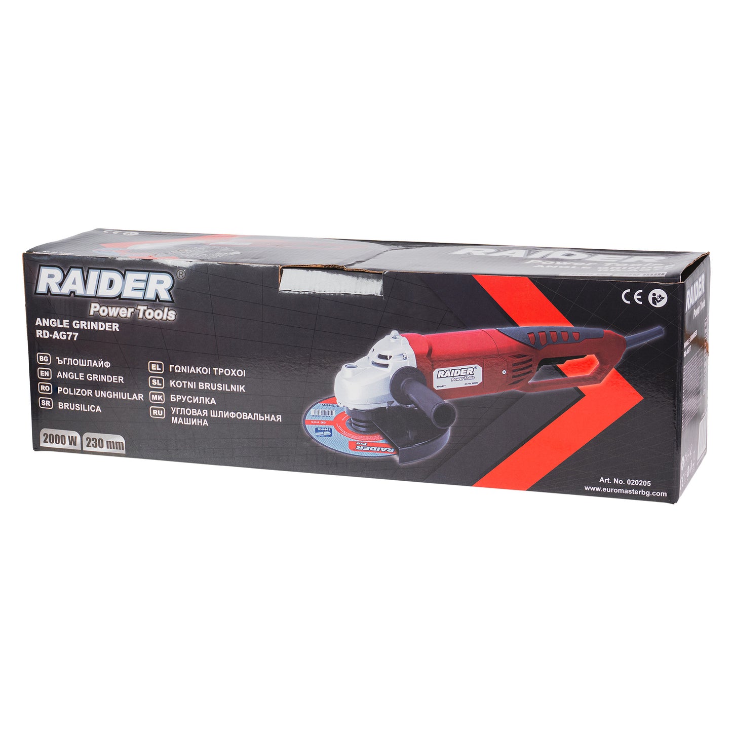 Polizor unghiular Soft Start RD-AG77, 2000 W, 230 mm, Raider 020205