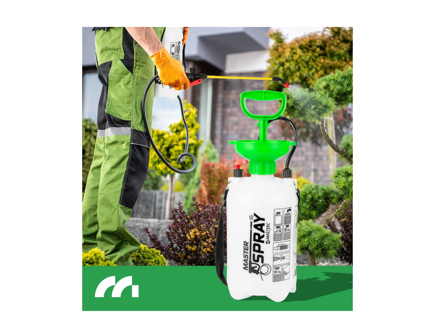 Pulverizator manua de gradina MasterSpray5L cu lance, capacitate 5 l, MalTec 111437